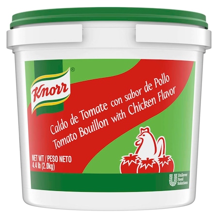 Knorr Caldo De Tomate Tomato With Chicken Flavor Base/Bouillon 4.4lbs, PK4 4800176545